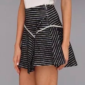 Free People black and white mini skirt